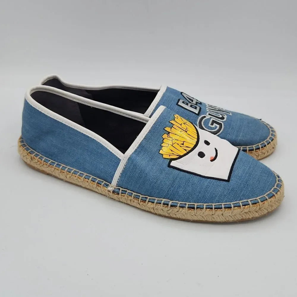 Circus by Sam Edelman's Leni Fries B4 Guys Denium Espadrille flats 8.5